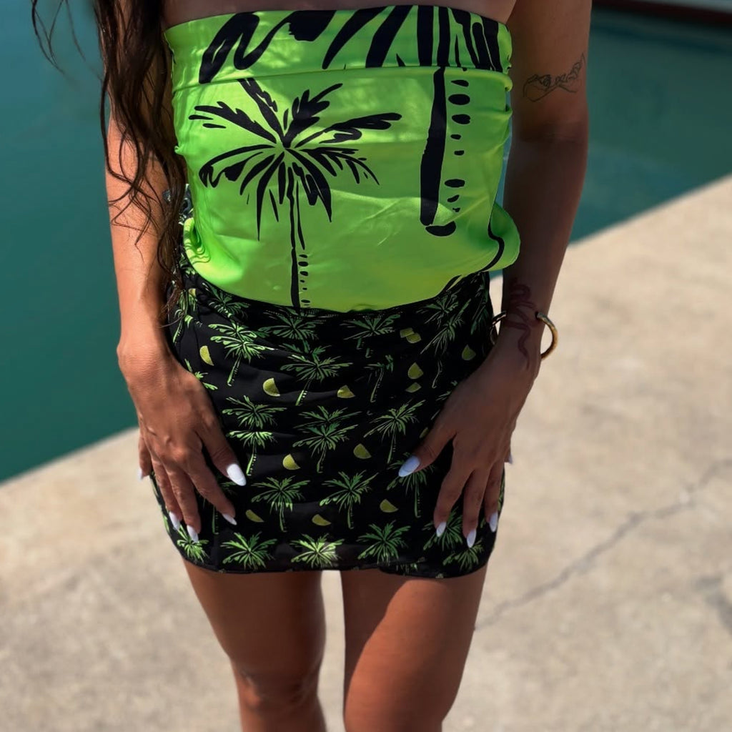 LIME PALM SCARF