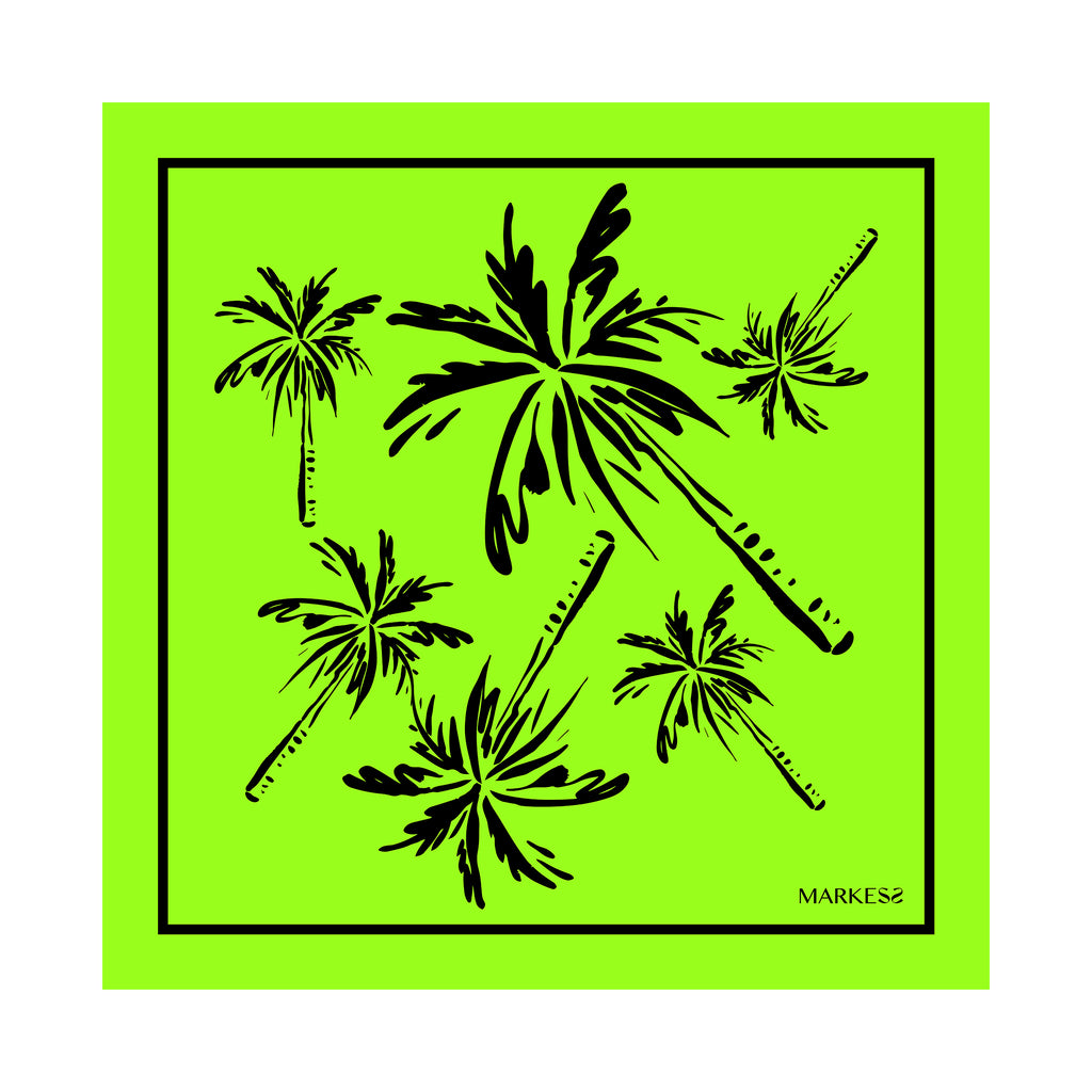 LIME PALM SCARF
