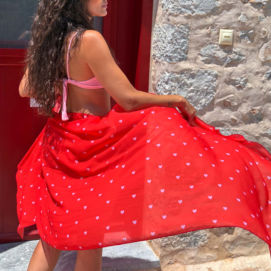 RED PASSION PAREO