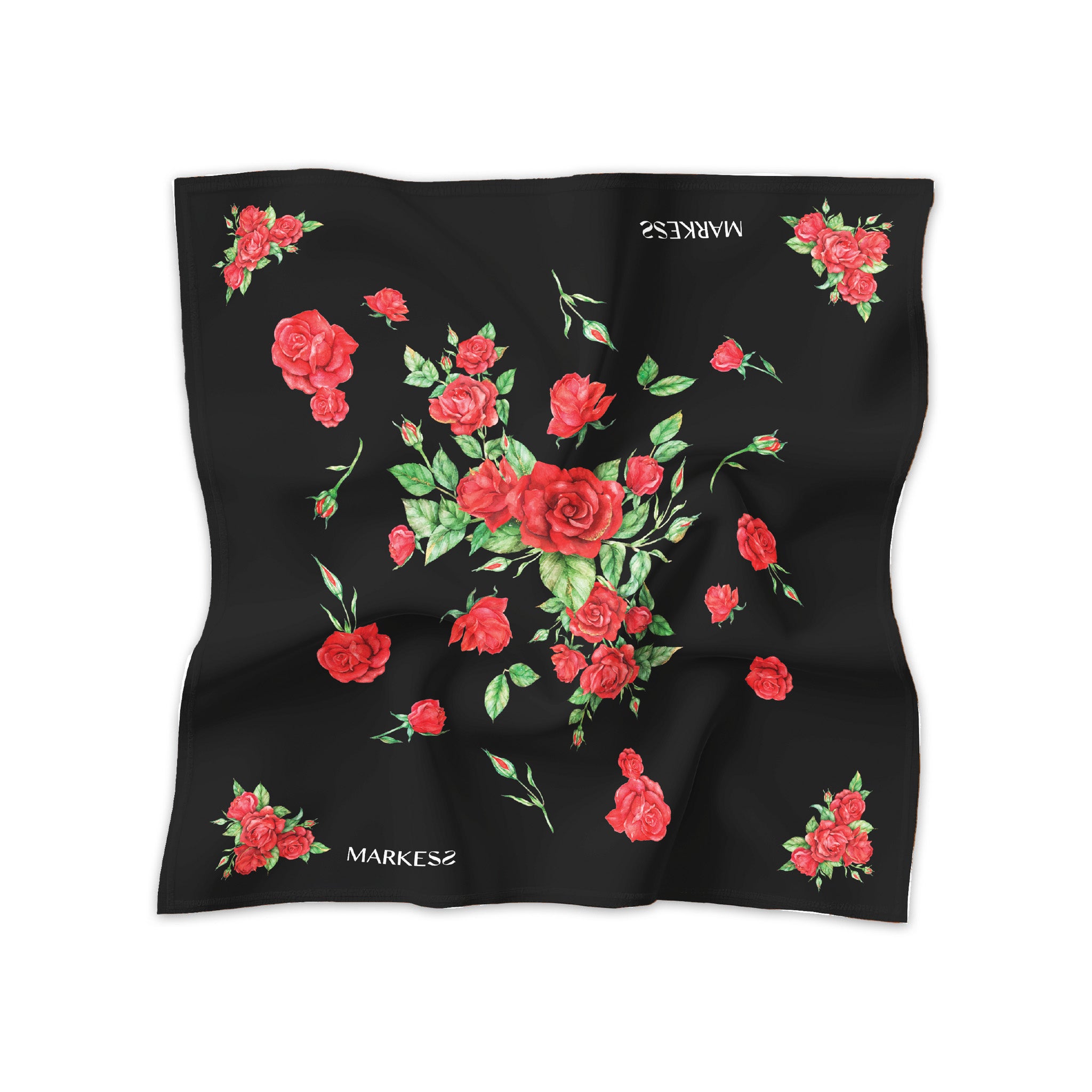 BLACK ROSE GARDEN SCARF