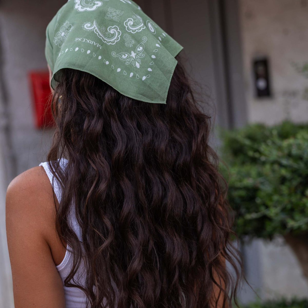 OLIVE PAISLEY Χακί Λαχούρι Μπαντάνα