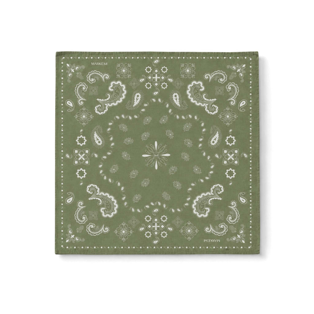 OLIVE PAISLEY Χακί Λαχούρι Μπαντάνα